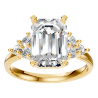 RI-9384 Yellow Gold Ring SET - Front View