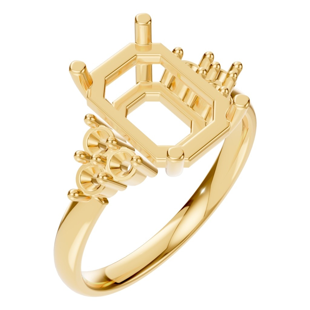 RI-9384 Yellow Gold Ring UNSET - Main View