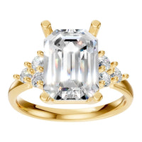 RI-9384 Yellow Gold Ring SET - Front View