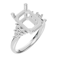 RI-9384 White Gold Ring UNSET - Main View