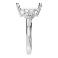 RI-9384 White Gold Ring UNSET - Side View