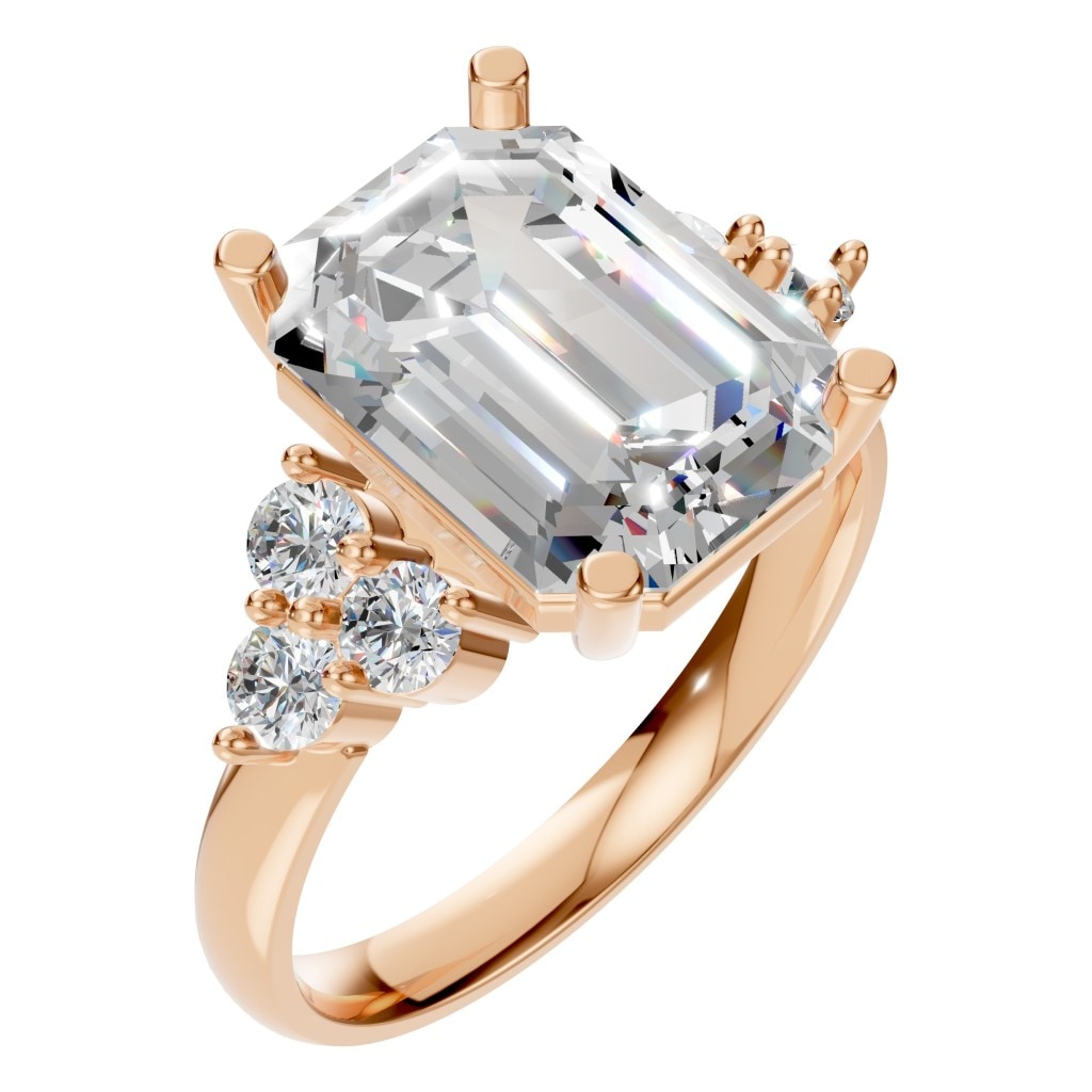 RI-9384 Rose Gold Ring SET - Main View