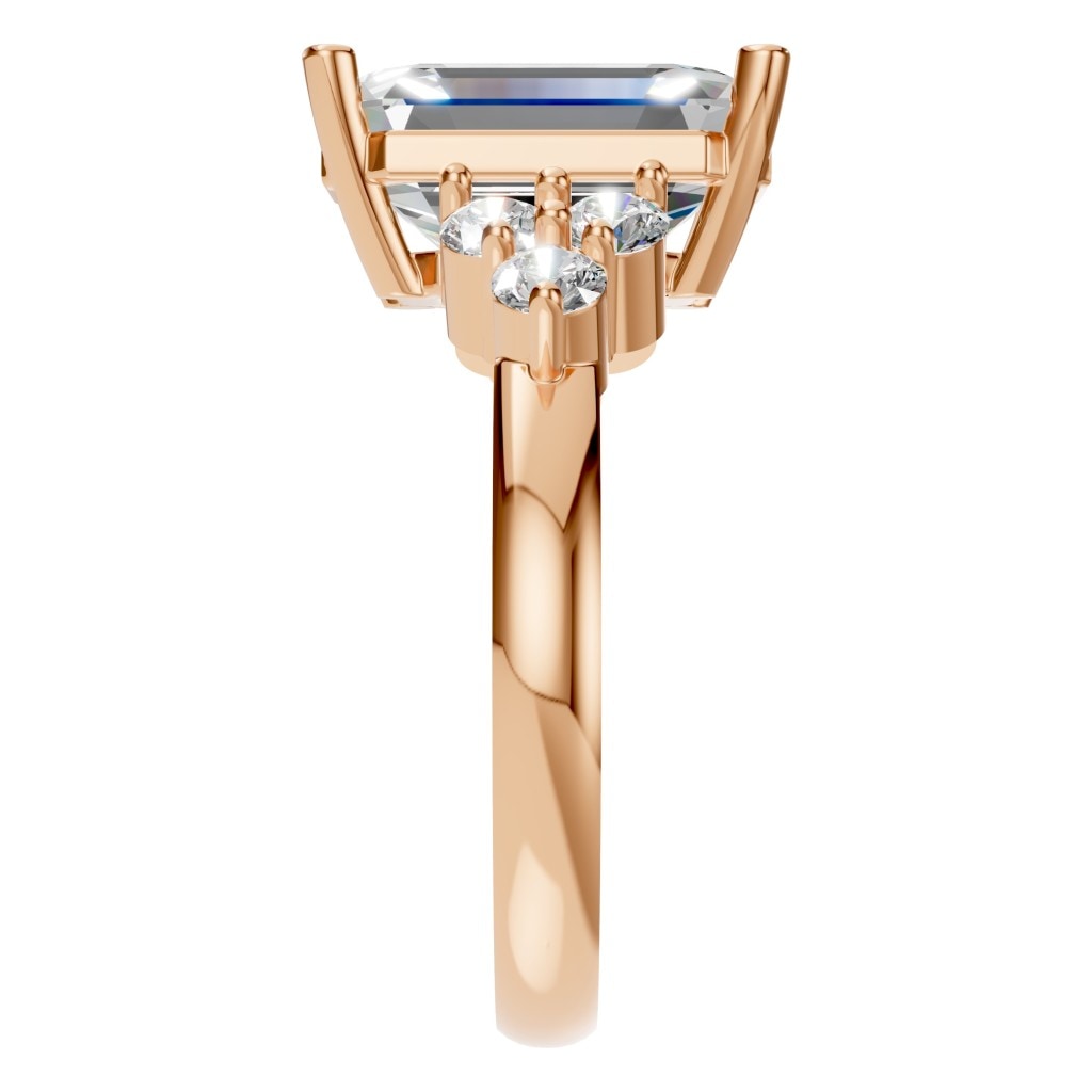 RI-9384 Rose Gold Ring SET - Side View