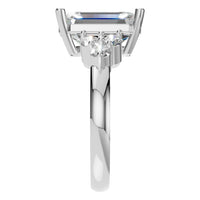RI-9384 White Gold Ring SET - Side View