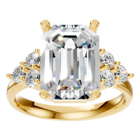 RI-9384 Yellow Gold Ring SET - Front View