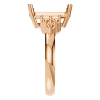 RI-9384 Rose Gold Ring UNSET - Side View