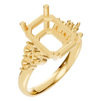 RI-9384 Yellow Gold Ring UNSET - Main View