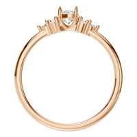 RI-9384 Rose Gold Ring SET - Top View