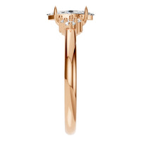 RI-9384 Rose Gold Ring SET - Side View