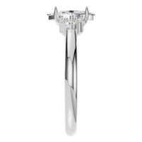 RI-9384 White Gold Ring SET - Side View