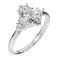 RI-9384 White Gold Ring SET - Main View