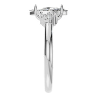 RI-9384 White Gold Ring SET - Side View