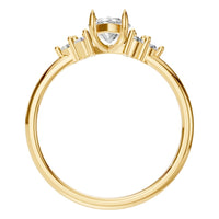 RI-9384 Yellow Gold Ring SET - Top View