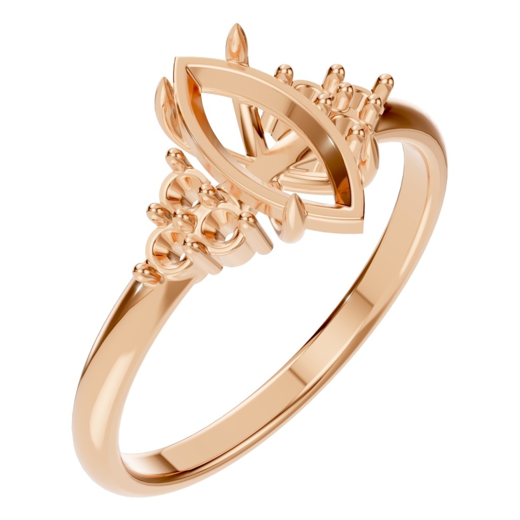 RI-9384 Rose Gold Ring UNSET - Main View