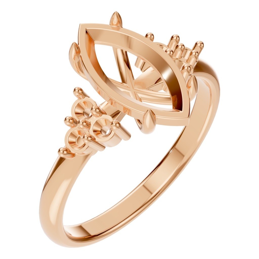 RI-9384 Rose Gold Ring UNSET - Main View