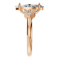 RI-9384 Rose Gold Ring SET - Side View