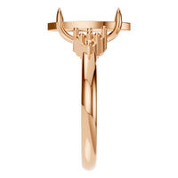 RI-9384 Rose Gold Ring UNSET - Side View