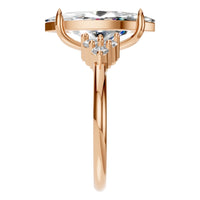 RI-9384 Rose Gold Ring SET - Side View