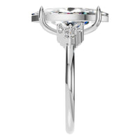 RI-9384 White Gold Ring SET - Side View