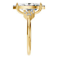 RI-9384 Yellow Gold Ring SET - Side View