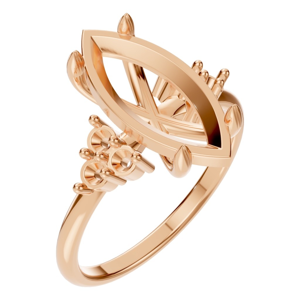 RI-9384 Rose Gold Ring UNSET - Main View