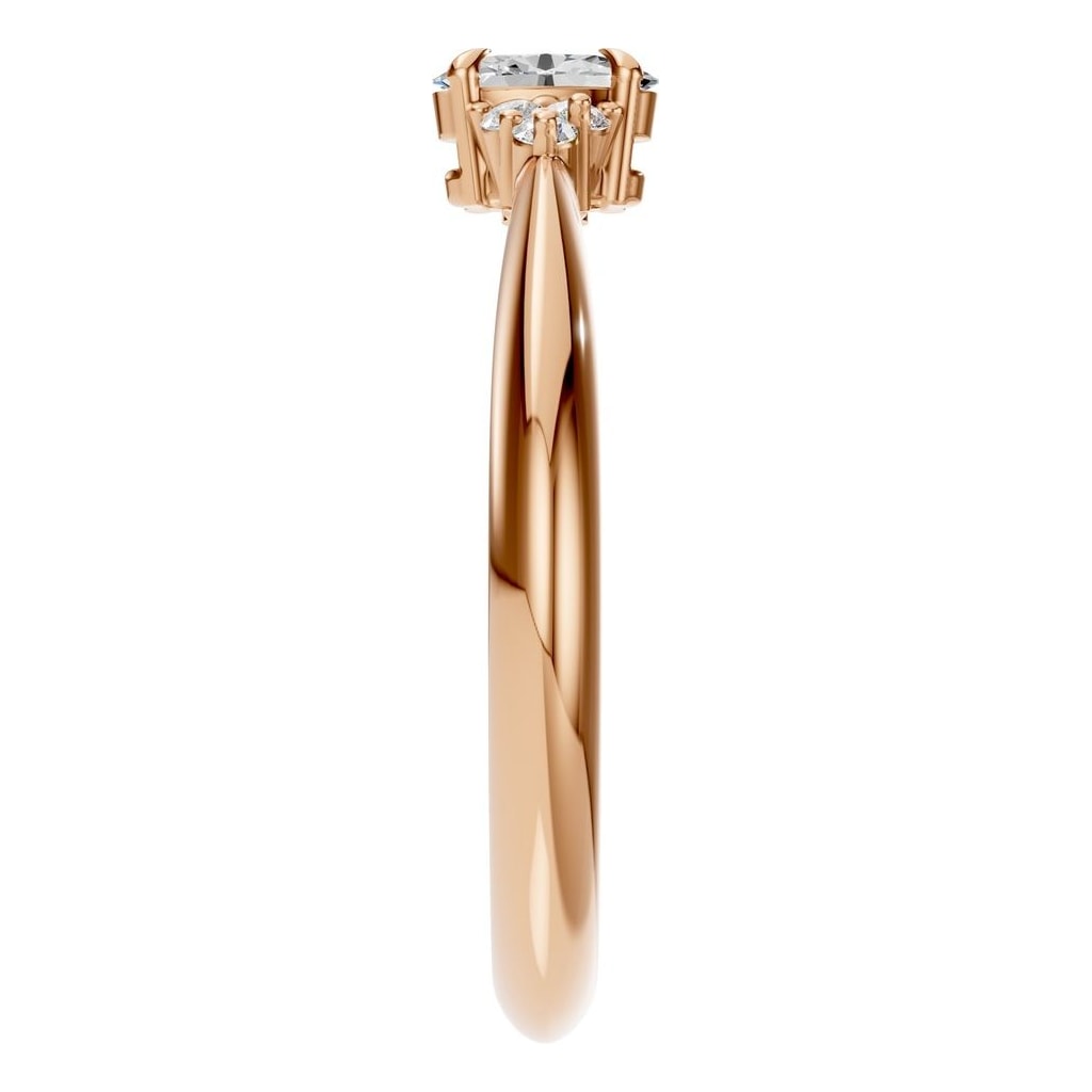 RI-9384 Rose Gold Ring SET - Side View