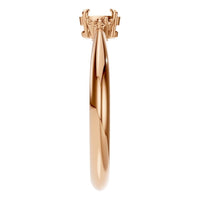 RI-9384 Rose Gold Ring UNSET - Side View