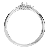 RI-9384 White Gold Ring UNSET - Top View