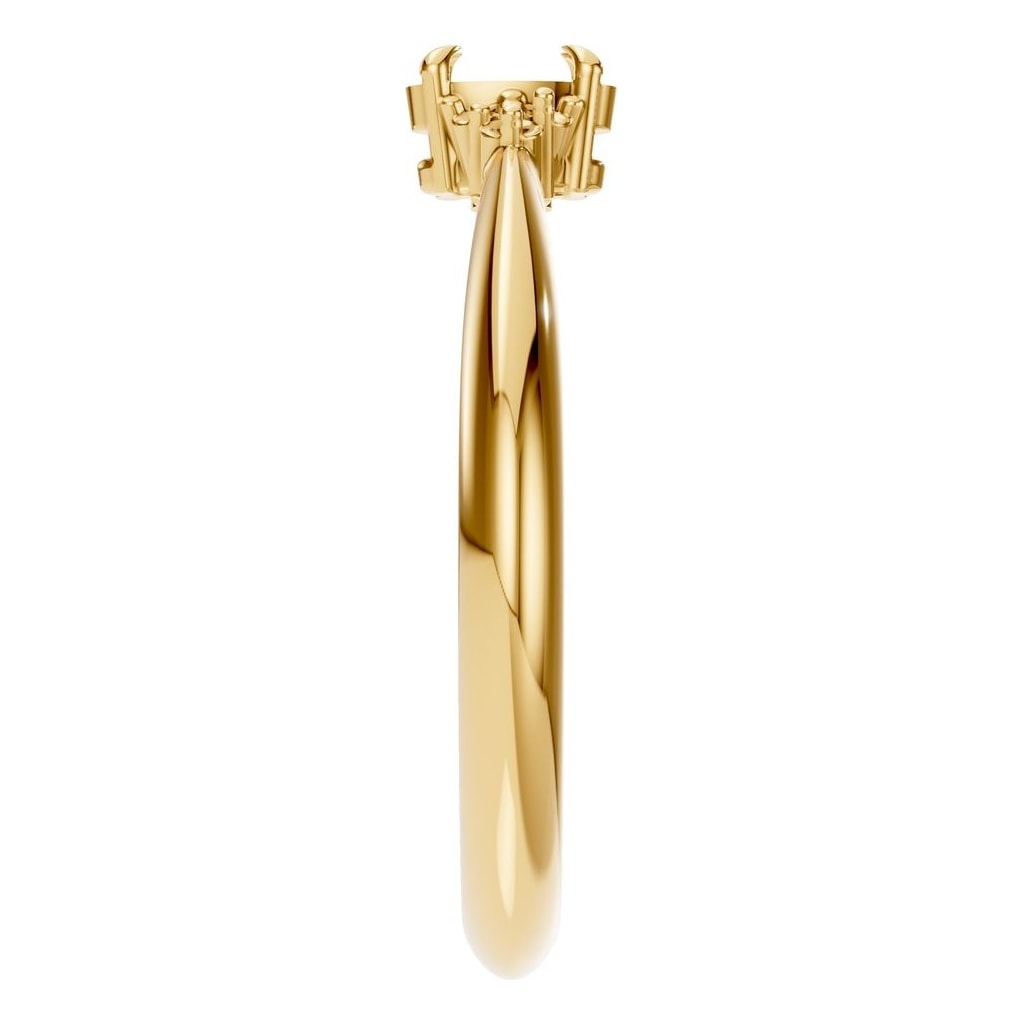 RI-9384 Yellow Gold Ring UNSET - Side View