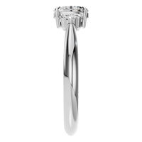 RI-9384 White Gold Ring SET - Side View