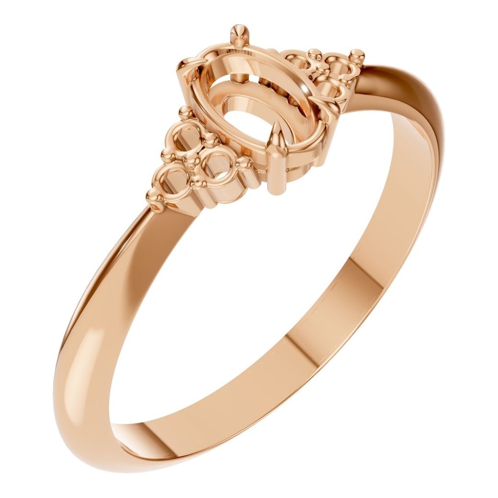 RI-9384 Rose Gold Ring UNSET - Main View
