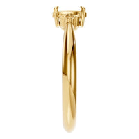 RI-9384 Yellow Gold Ring UNSET - Side View