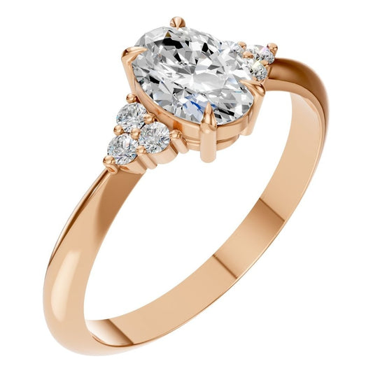 RI-9384 Rose Gold Ring SET - Main View