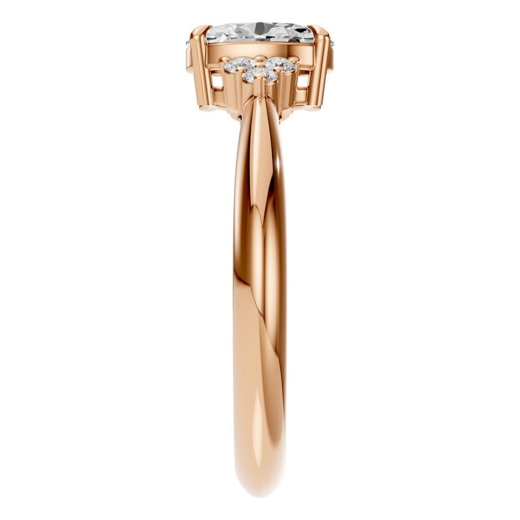 RI-9384 Rose Gold Ring SET - Side View