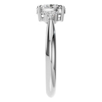 RI-9384 White Gold Ring SET - Side View