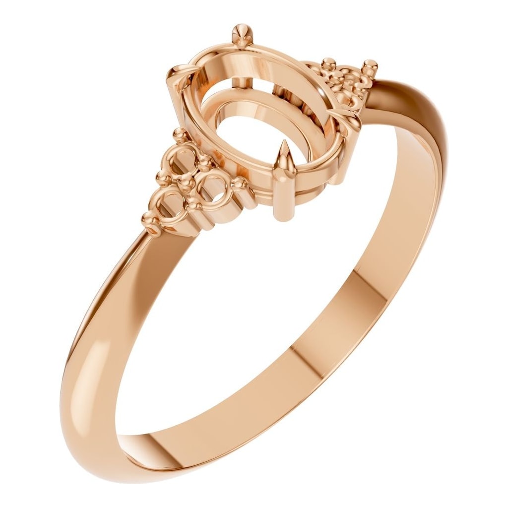RI-9384 Rose Gold Ring UNSET - Main View