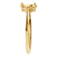 RI-9384 Yellow Gold Ring UNSET - Side View