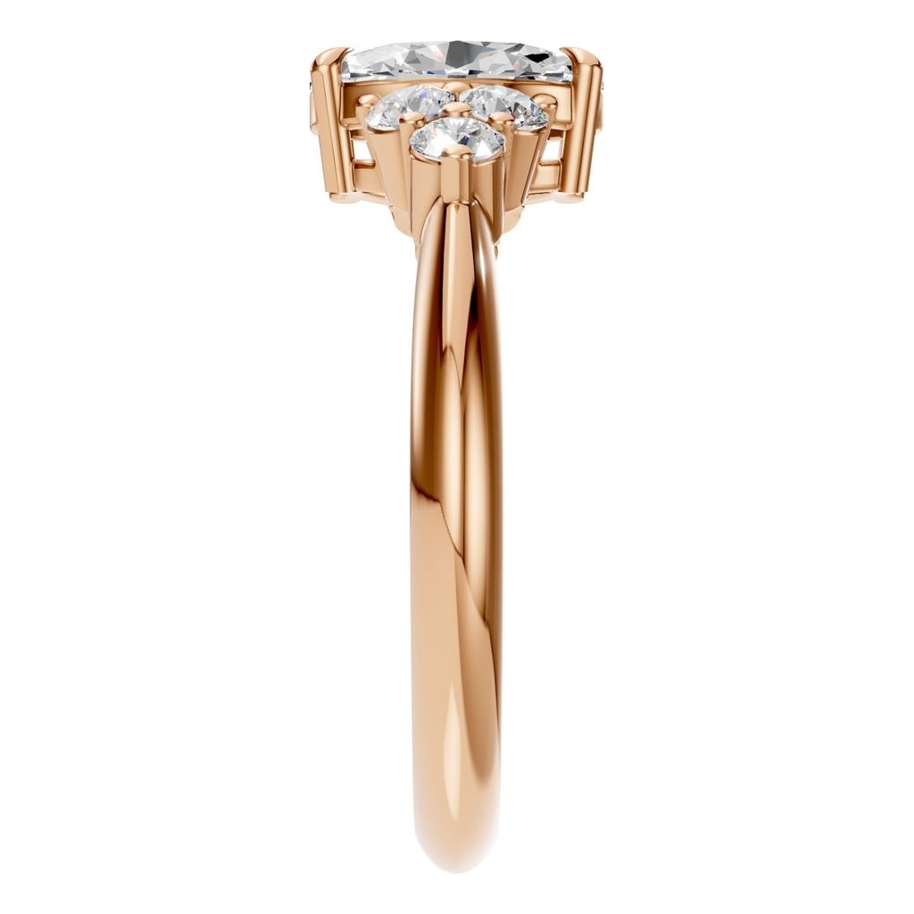 RI-9384 Rose Gold Ring SET - Side View