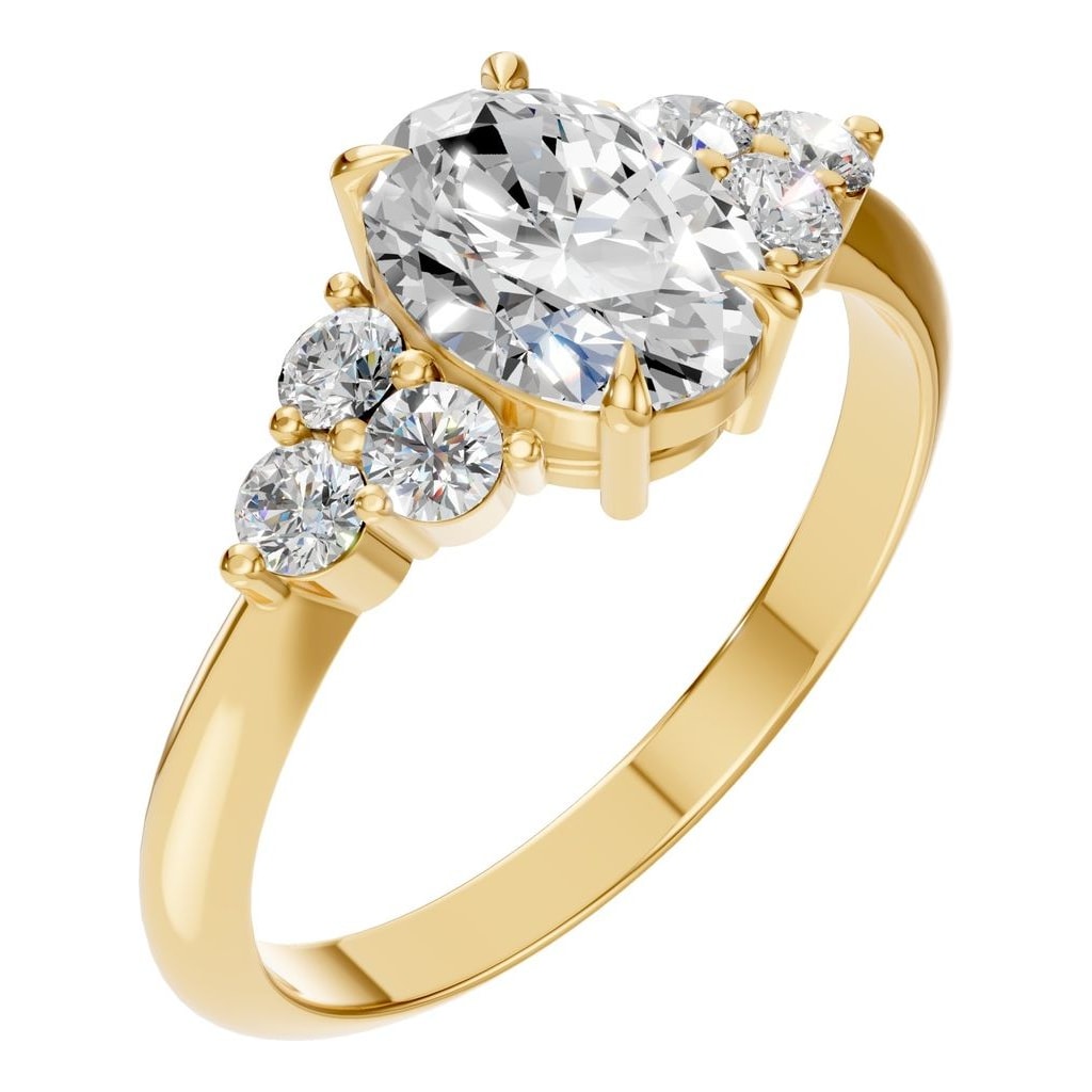 RI-9384 Yellow Gold Ring SET - Main View