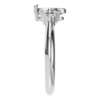 RI-9384 White Gold Ring UNSET - Side View