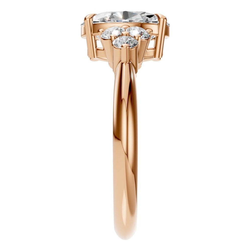 RI-9384 Rose Gold Ring SET - Side View