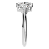 RI-9384 White Gold Ring SET - Side View