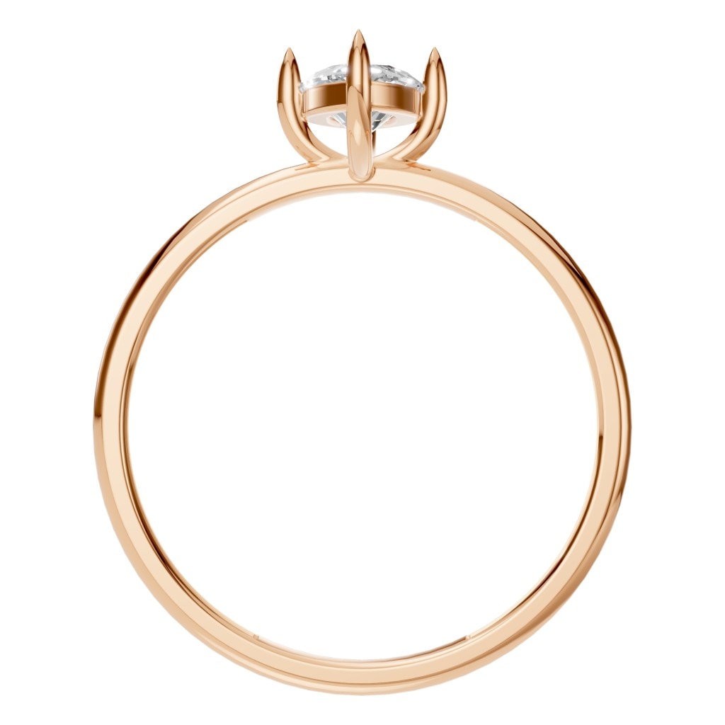 RI-9390 Rose Gold Ring SET - Top View
