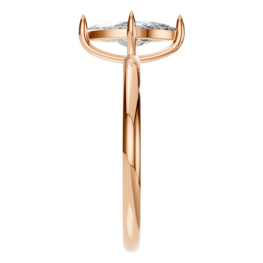 RI-9390 Rose Gold Ring SET - Side View