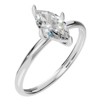 RI-9390 White Gold Ring SET - Main View