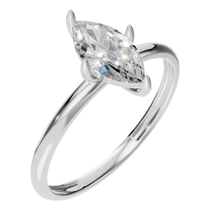 Solitaire Ring Mounting - Marquise 9x4.5mm