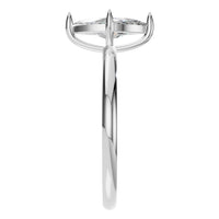 RI-9390 White Gold Ring SET - Side View