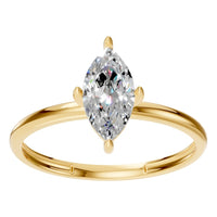 RI-9390 Yellow Gold Ring SET - Front View