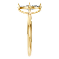 RI-9390 Yellow Gold Ring SET - Side View
