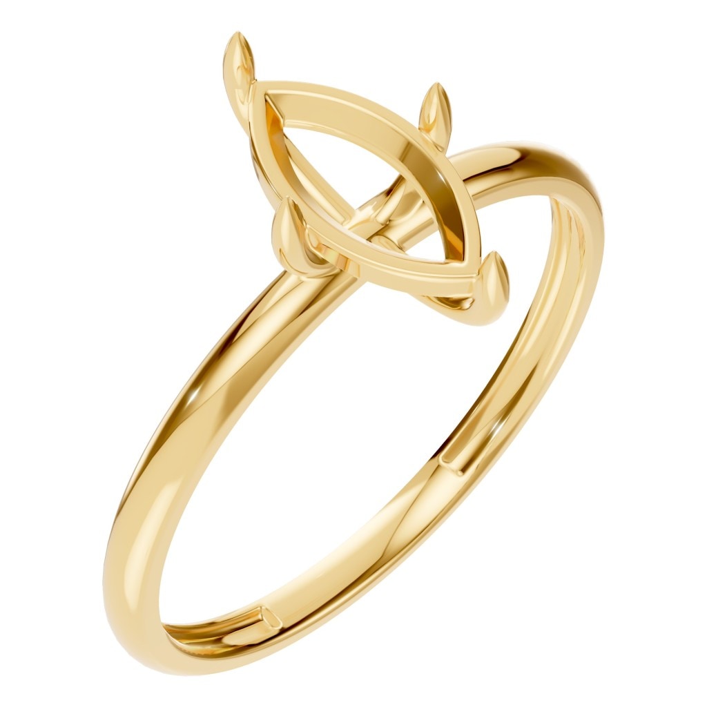 RI-9390 Yellow Gold Ring UNSET - Main View